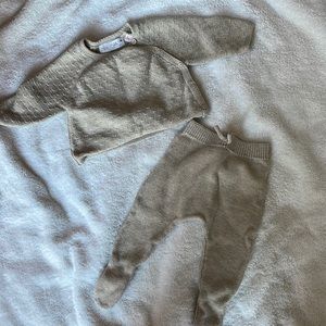 Zara baby 0-3 months sweater set.